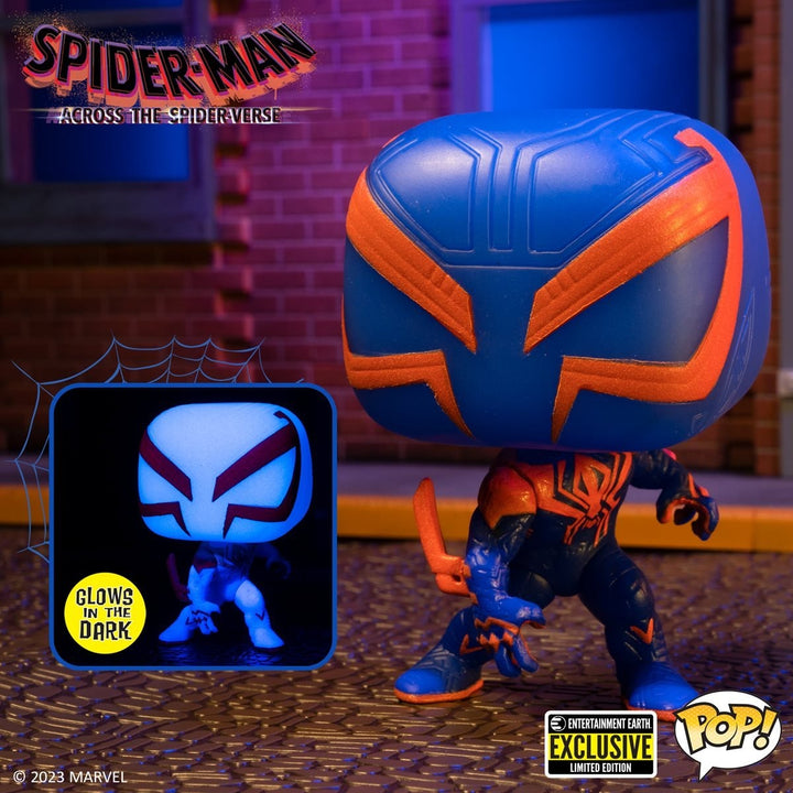 Funko Pop! Marvel Across the Spider-Verse - Spider-Man 2099 Glow-in-the-dark #1267 Entertainment Earth Exclusive