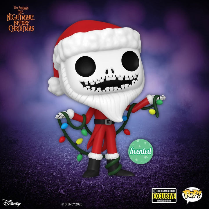 Funko Pop! Disney: Nightmare Before Christmas 30th Anniversary - Santa Jack Skellington Scented Entertainment Earth Exclusive