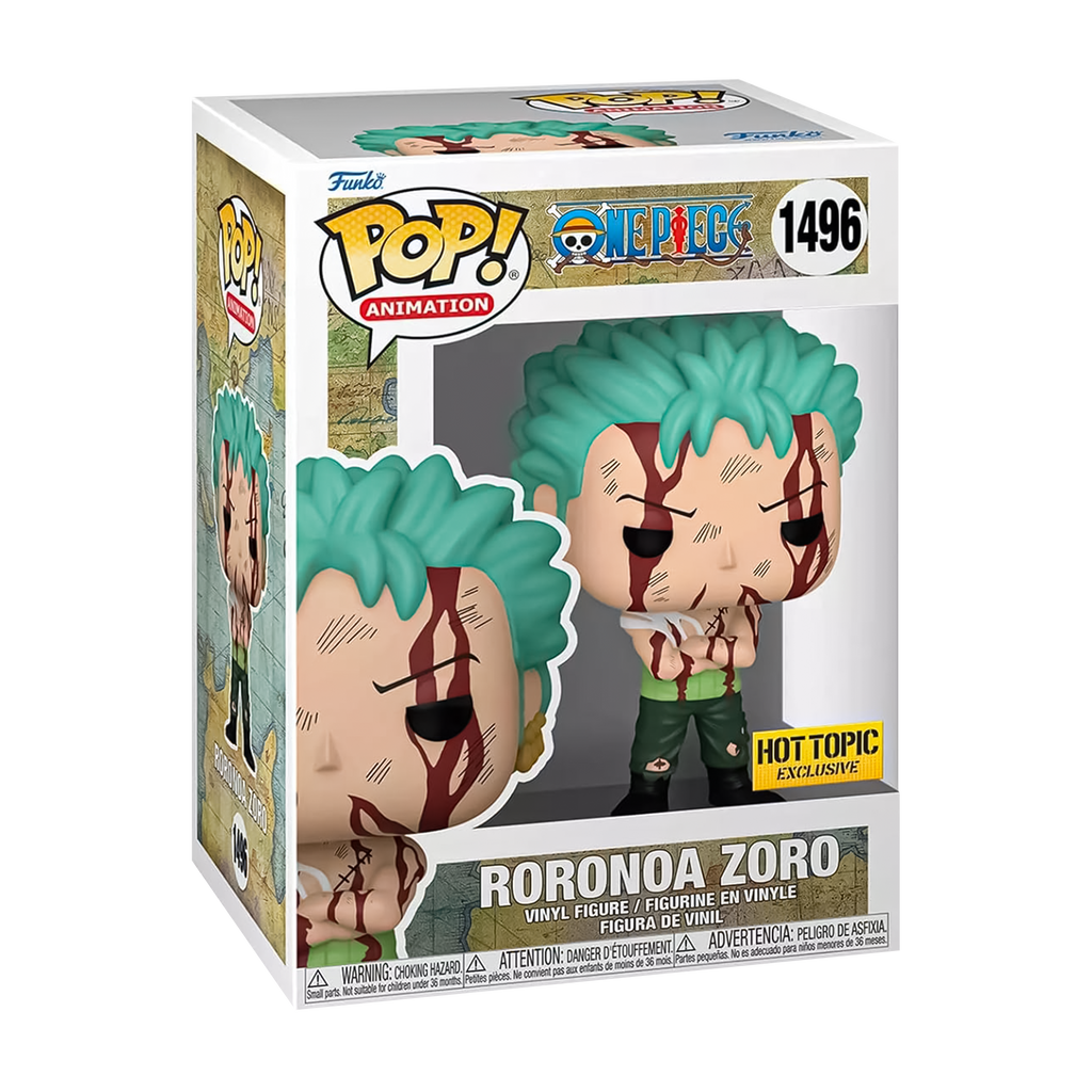 Funko Pop! Animation: One Piece - Roronoa Zoro Nothing Happened #1496 Hot Topic Exclusive