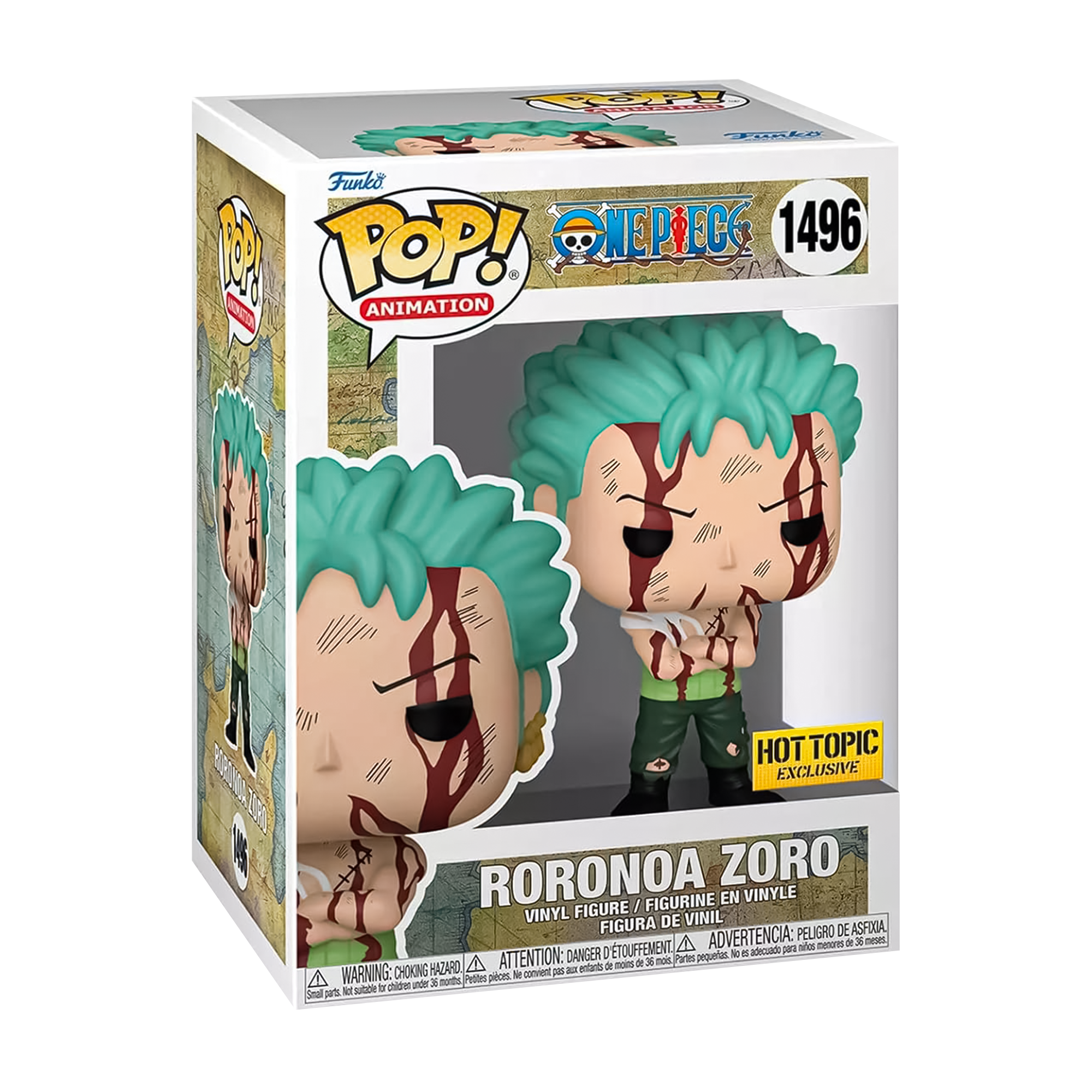 Funko Pop! Animation: One Piece - Roronoa Zoro Nothing Happened #1496 Hot Topic Exclusive