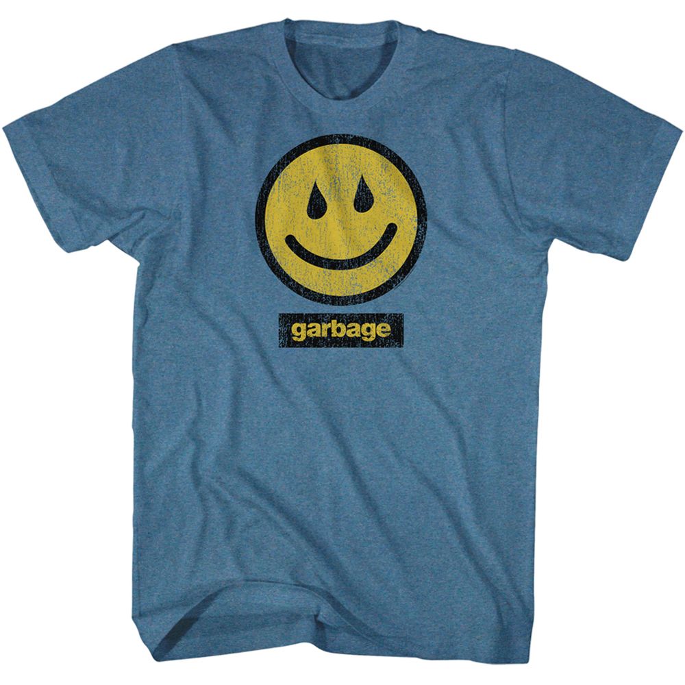 Garbage - Smile 2 - Short Sleeve - Heather - Adult - T-Shirt