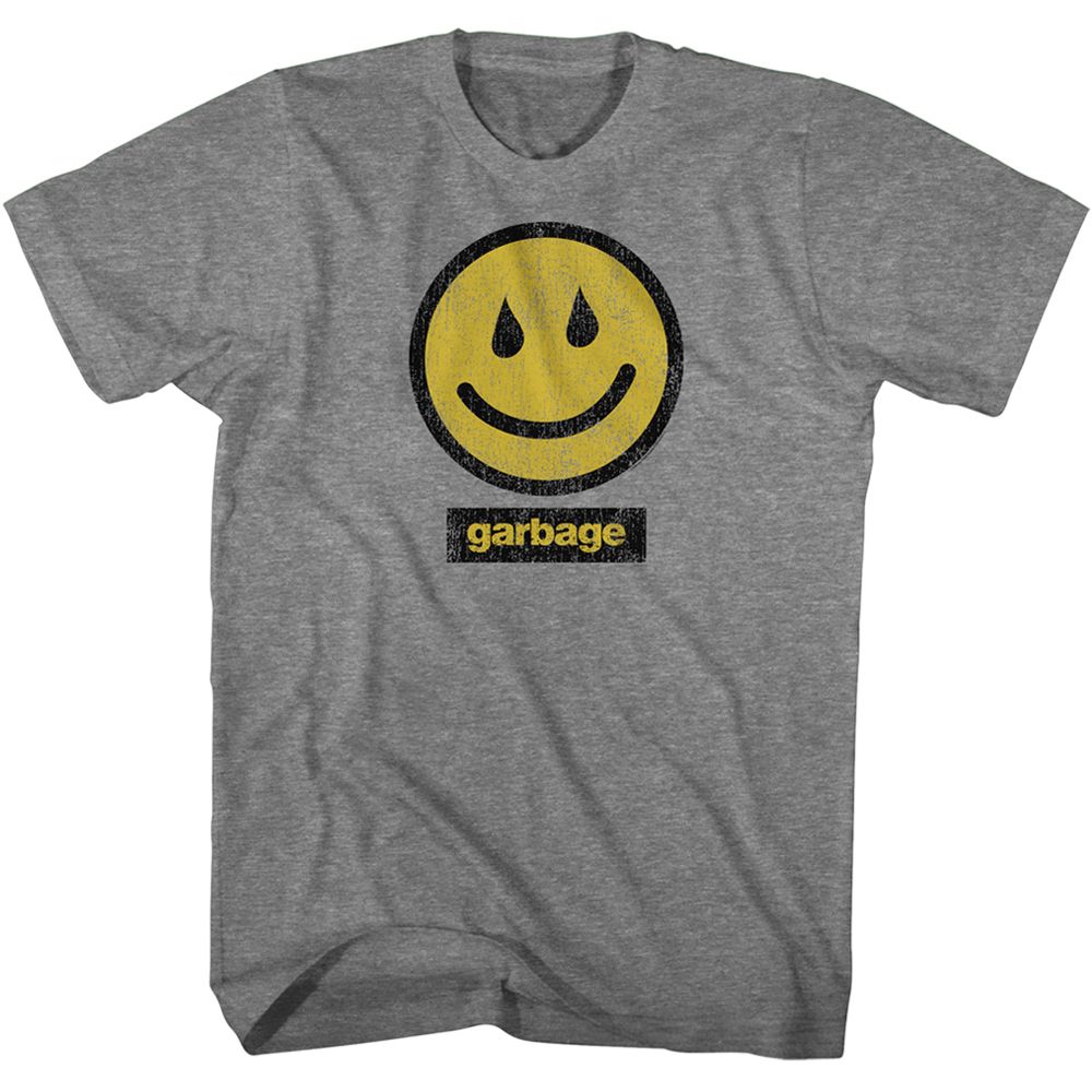 Garbage - Smile - Short Sleeve - Heather - Adult - T-Shirt