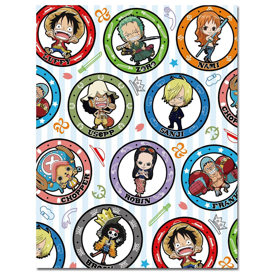 Great Eastern Entertainment - One Piece - Fi Arc SD Badges Sublimation Throw Blanket