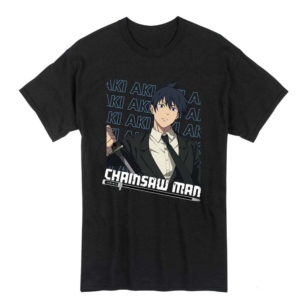 Great Eastern Entertainment Chainsaw Man - Aki's Attack Adult Men T-Shirt