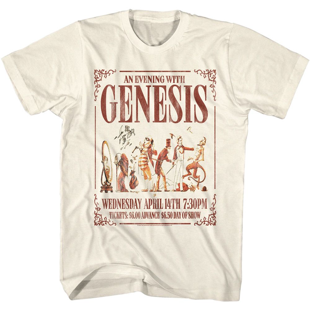 Genesis - Evening With Poster - Short Sleeve - Adult - T-Shirt