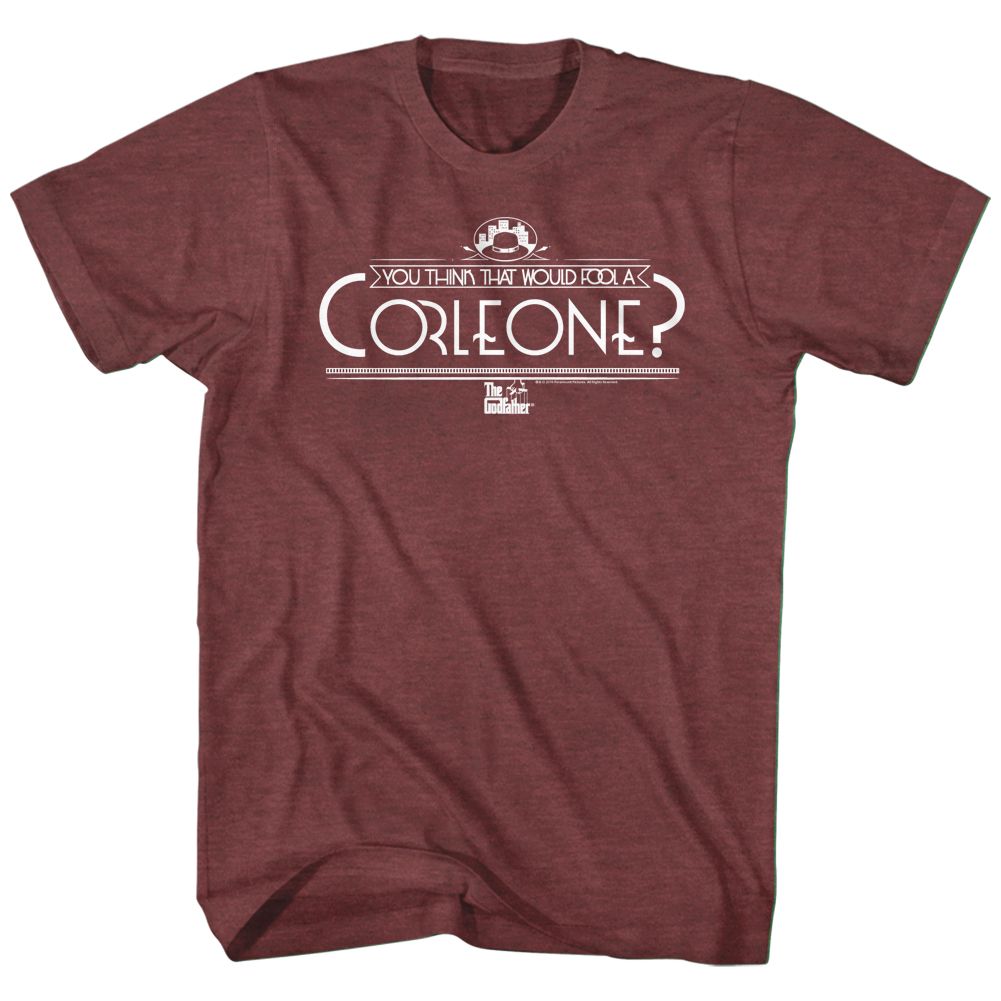 Godfather - Fool A Corleone - Short Sleeve - Heather - Adult - T-Shirt