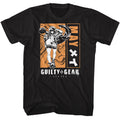 Guilty Gear - Blocked Out May - Black Front Print Short Sleeve Adult T-Shirt