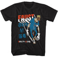 Guilty Gear - Faust - Black Front Print Short Sleeve Solid Adult T-Shirt