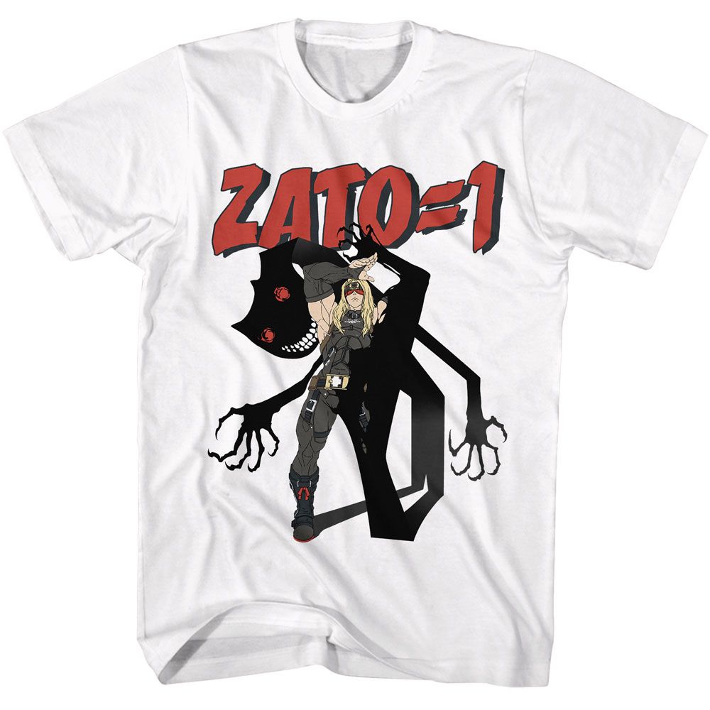 Guilty Gear Zato 1 White Solid Adult Short Sleeve T-Shirt