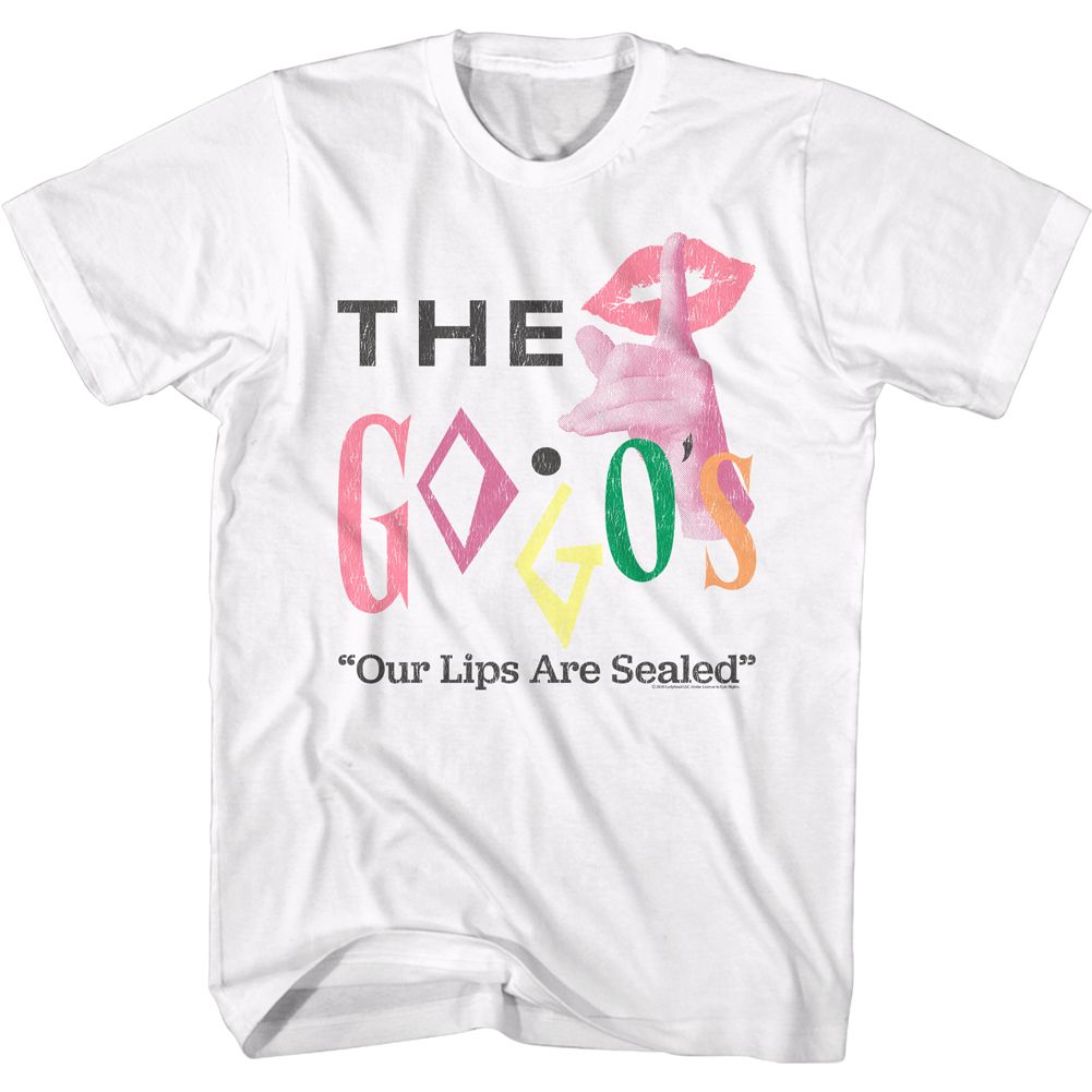 The Gogos - Lips Are Sealed - Short Sleeve - Adult - T-Shirt