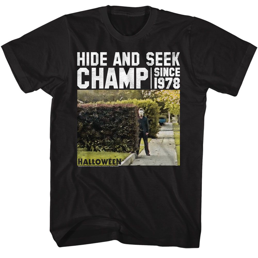 Halloween - Hide & Seek Bushes - Short Sleeve - Adult - T-Shirt