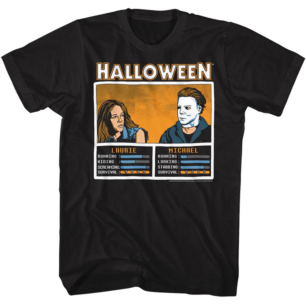 Halloween - Face Off No Knives - Short Sleeve - Adult - T-Shirt