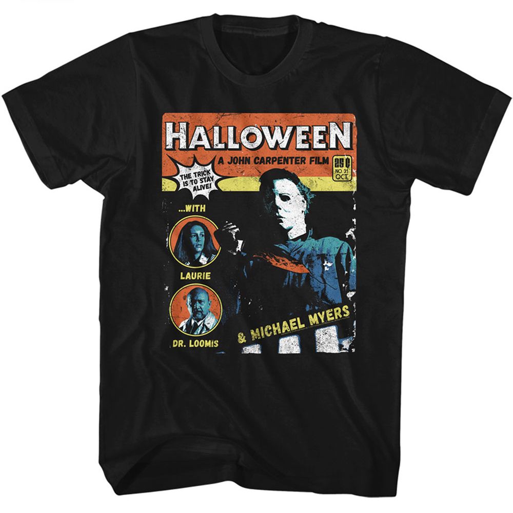 Halloween - Comic - Short Sleeve - Adult - T-Shirt