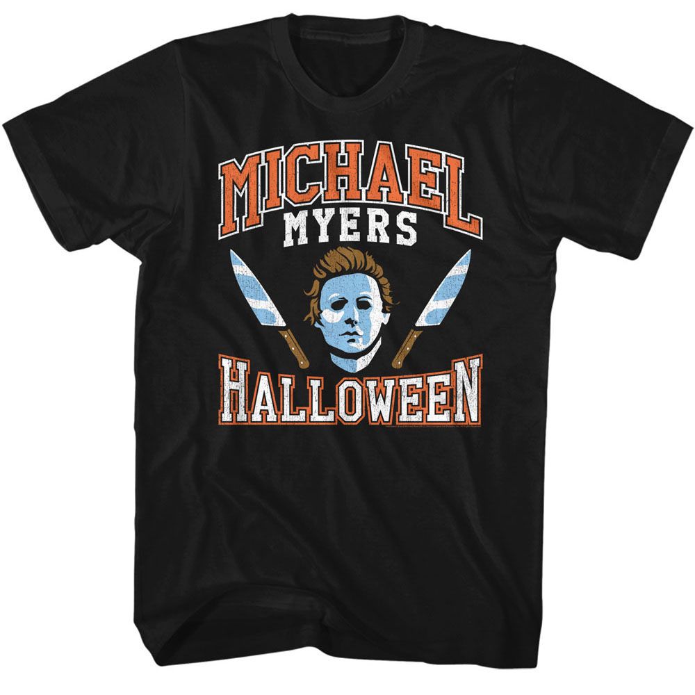 Halloween - Varsity Style Michael - Short Sleeve - Adult - T-Shirt