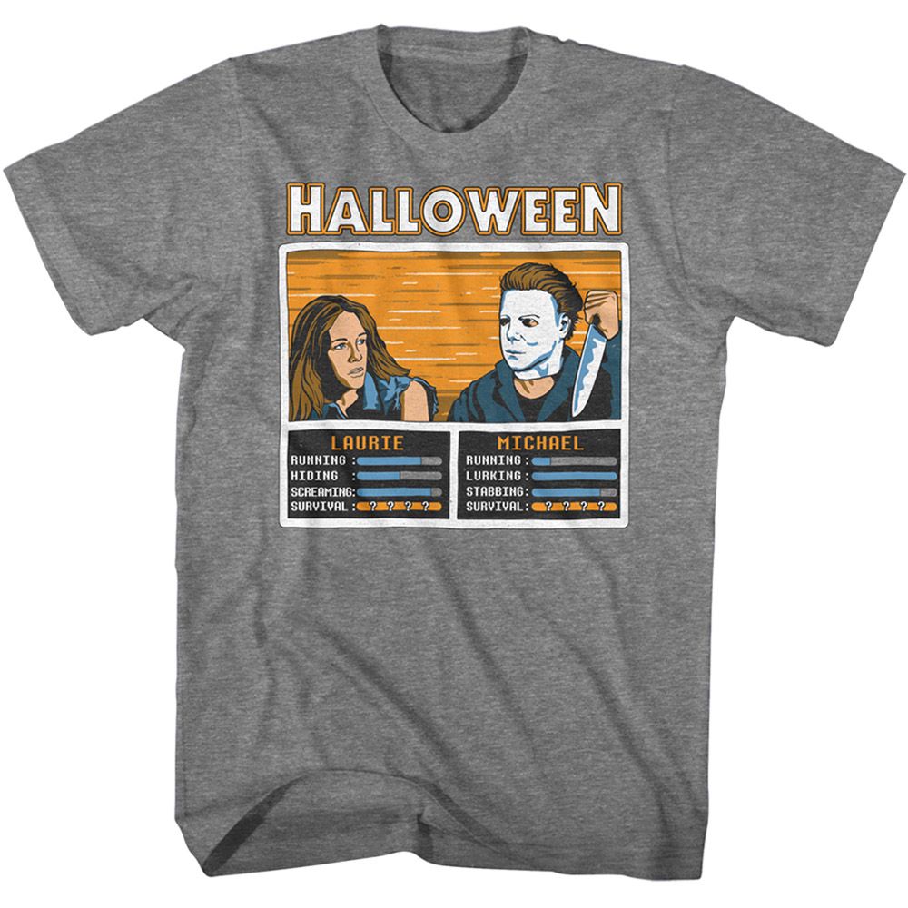 Halloween - Video Game Versus - Short Sleeve - Heather - Adult - T-Shirt