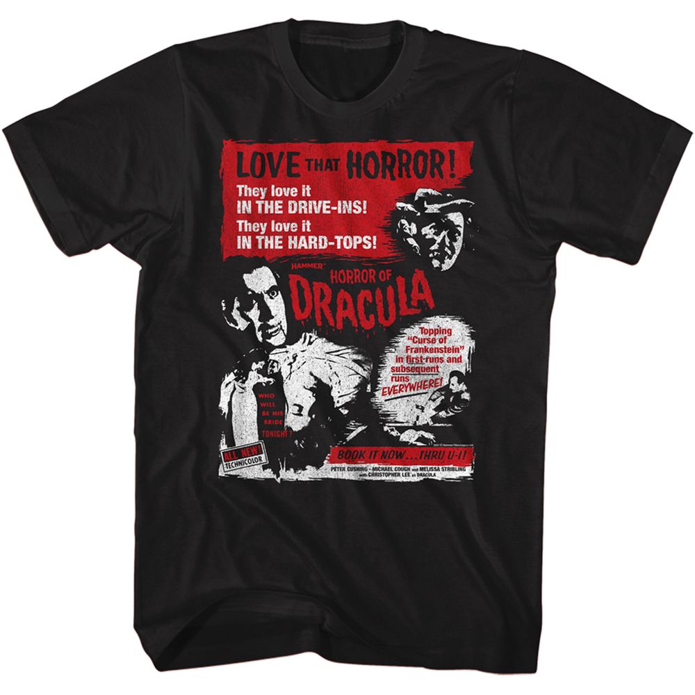 Hammer Horror - Love That Horror - Short Sleeve - Adult - T-Shirt