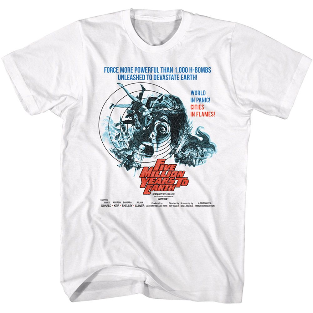 Hammer Horror - Five Million Years - Short Sleeve - Adult - T-Shirt