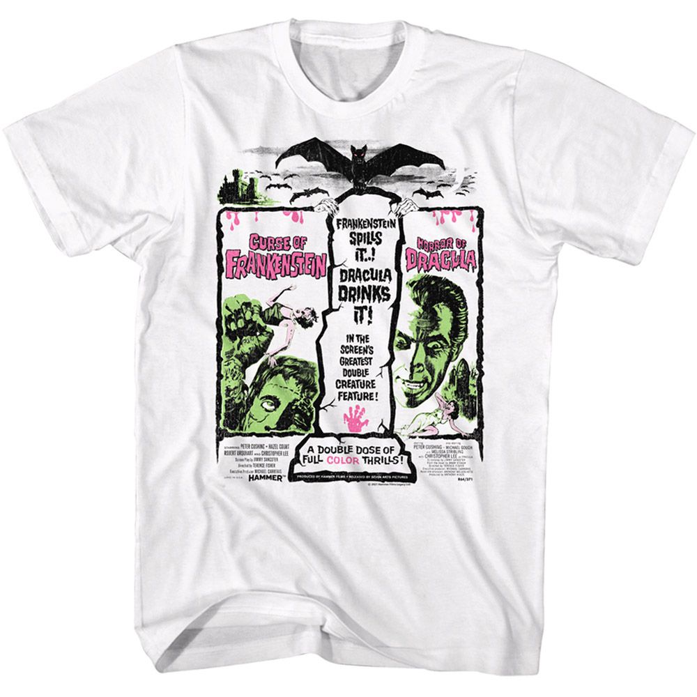 Hammer Horror - Drac & Frank - Short Sleeve - Adult - T-Shirt