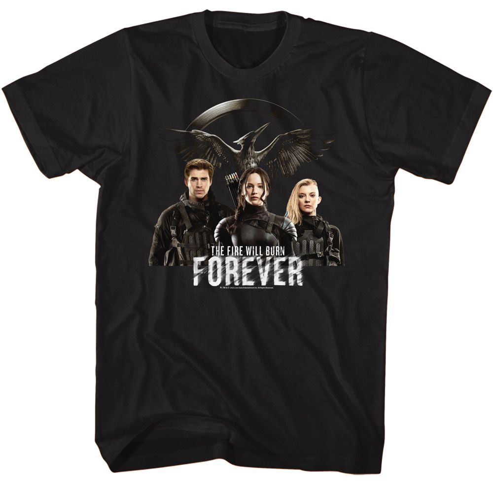 Hunger Games - Fire Will Burn Forever - Short Sleeve - Adult - T-Shirt