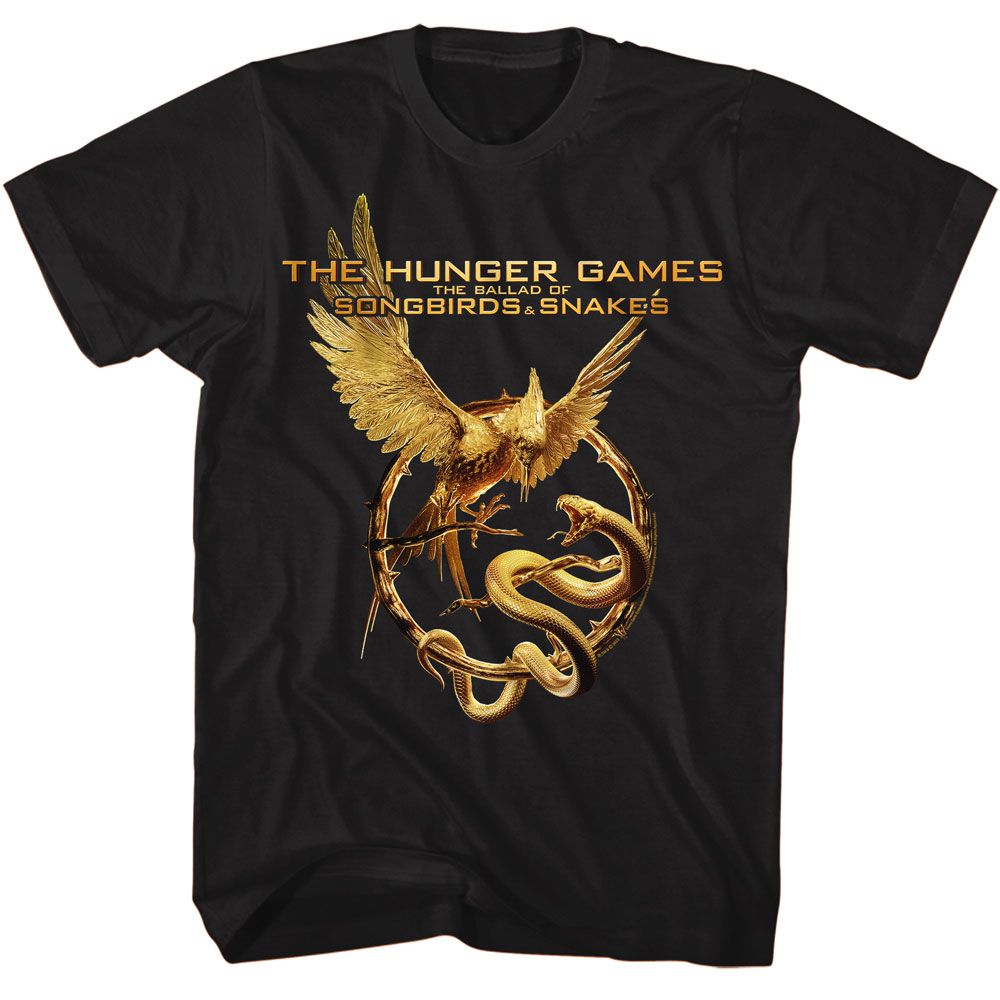 Hunger Games - Boss Fight - Black Front Print Short Sleeve Solid Adult T-Shirt