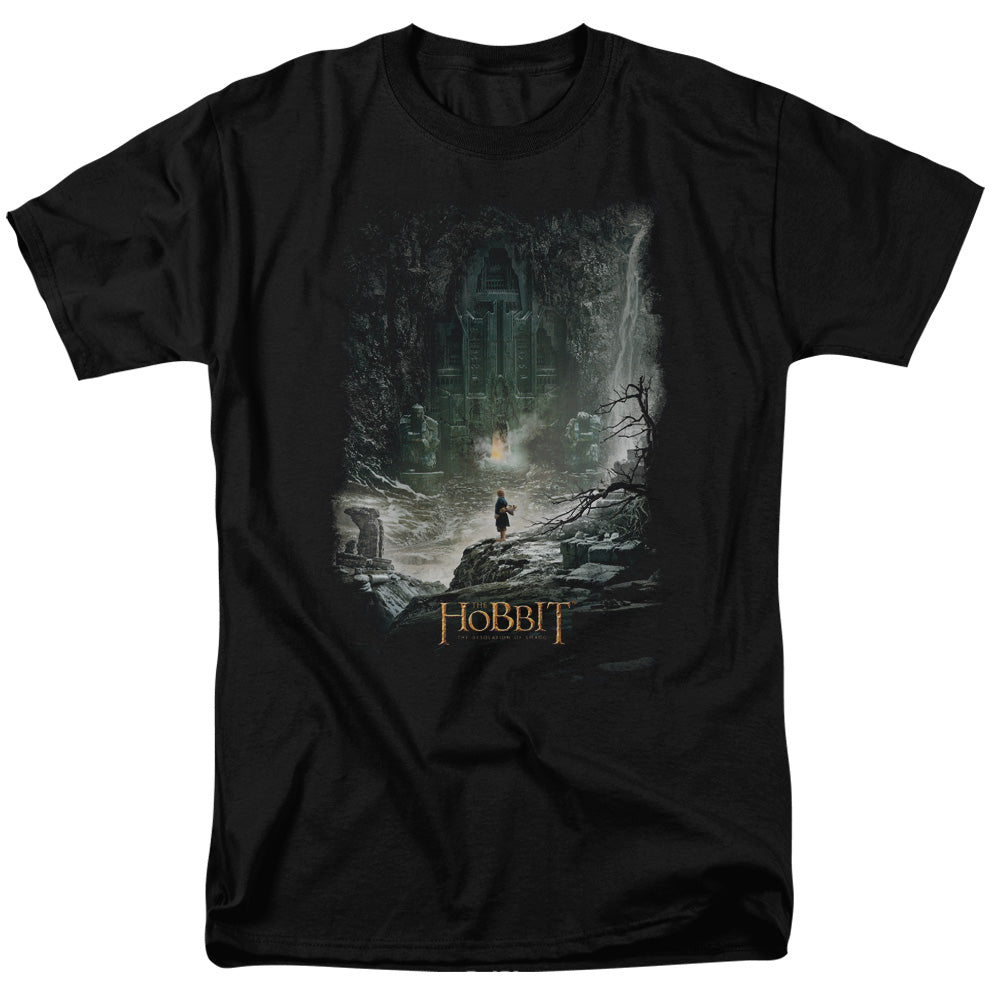 The Lord of The Rings The Hobbit - At Smaugs Door - Adult T-Shirt