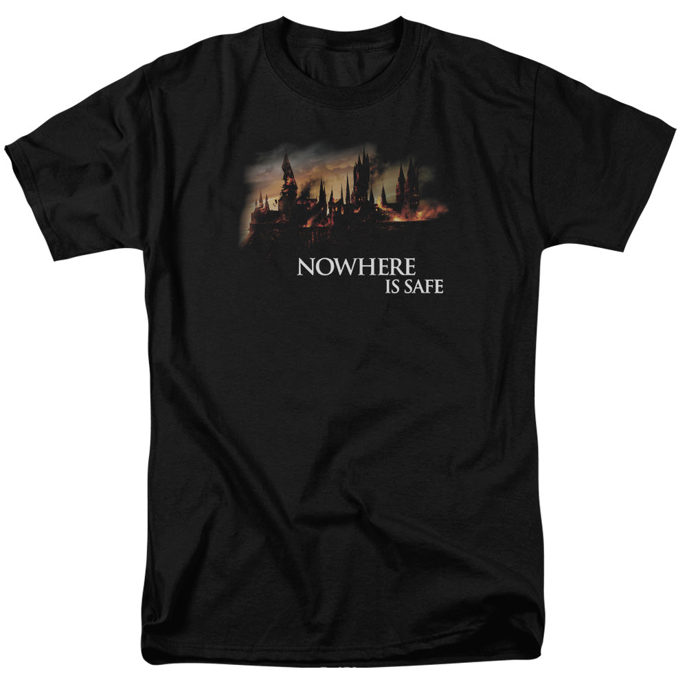 Harry Potter - Burning Hogwarts - Adult T-Shirt