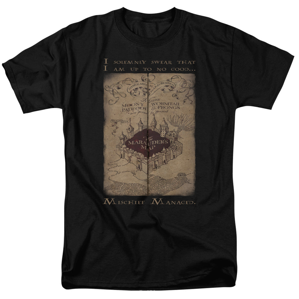 Harry Potter - Marauders Map Words - Adult T-Shirt