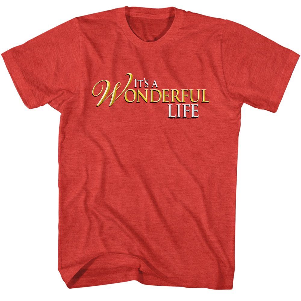 Its A Wonderful Life - Logo - Short Sleeve - Heather - Adult - T-Shirt