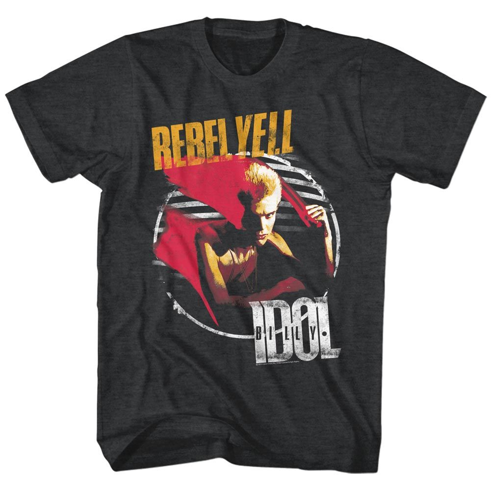 Billy Idol - Rebel Yell - Short Sleeve - Heather - Adult - T-Shirt