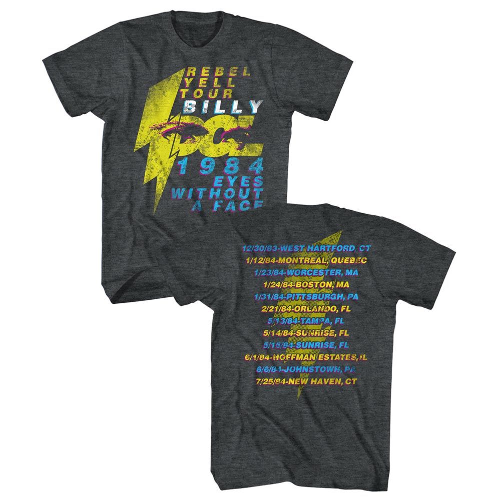 Billy Idol - Eyeballs Tour - Short Sleeve - Heather - Adult - T-Shirt