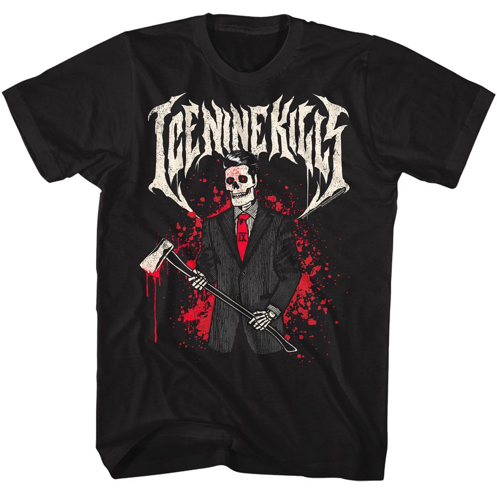 Ice Nine Kills Spencer Skeleton Black Solid Adult Short Sleeve T-Shirt