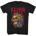 Ice Nine Kills Snake Skulls Black Solid Adult Short Sleeve T-Shirt