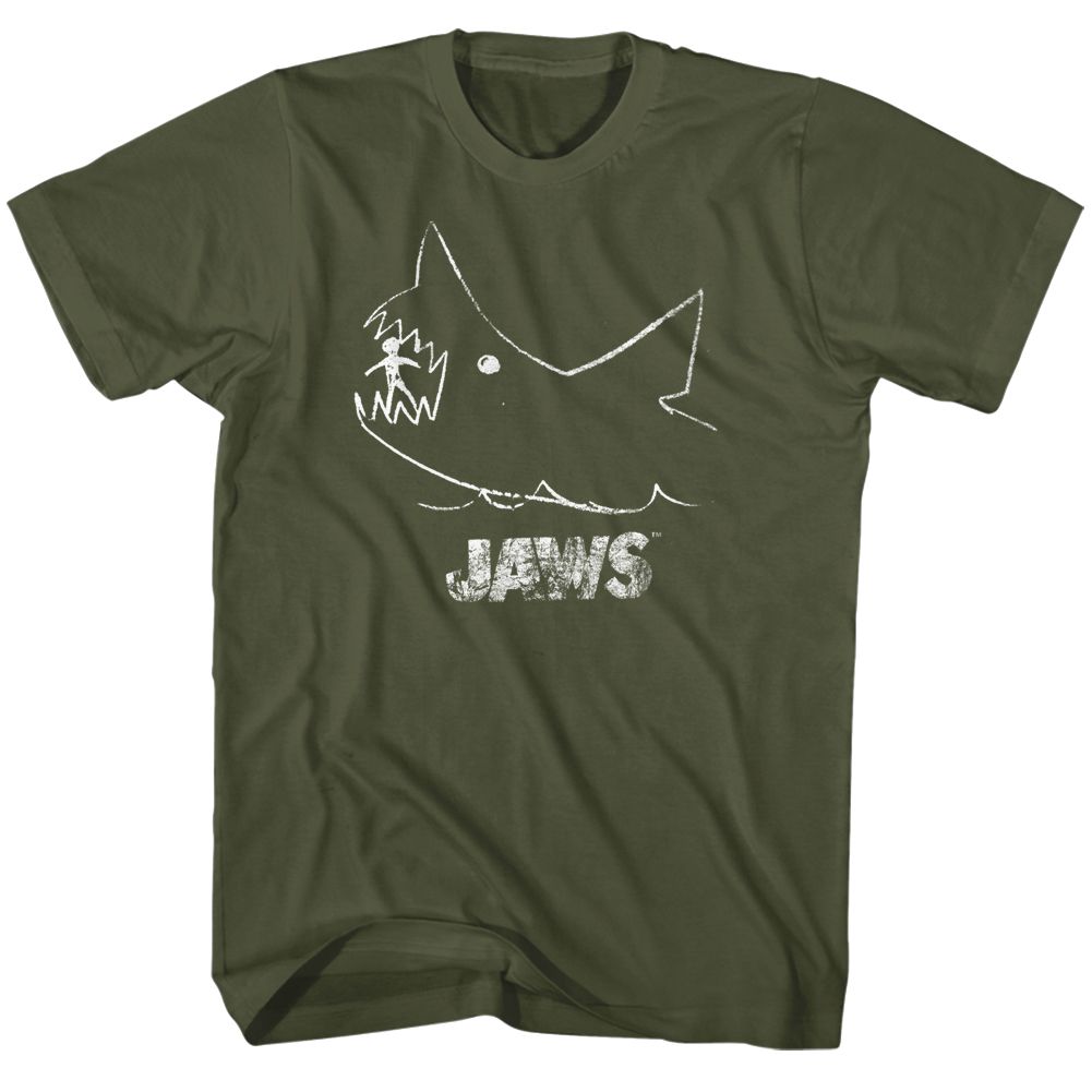 Jaws - Chalkboard - Short Sleeve - Adult - T-Shirt
