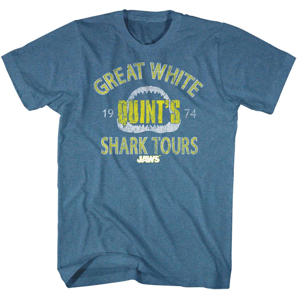 Jaws - Shark Tour - Short Sleeve - Heather - Adult - T-Shirt