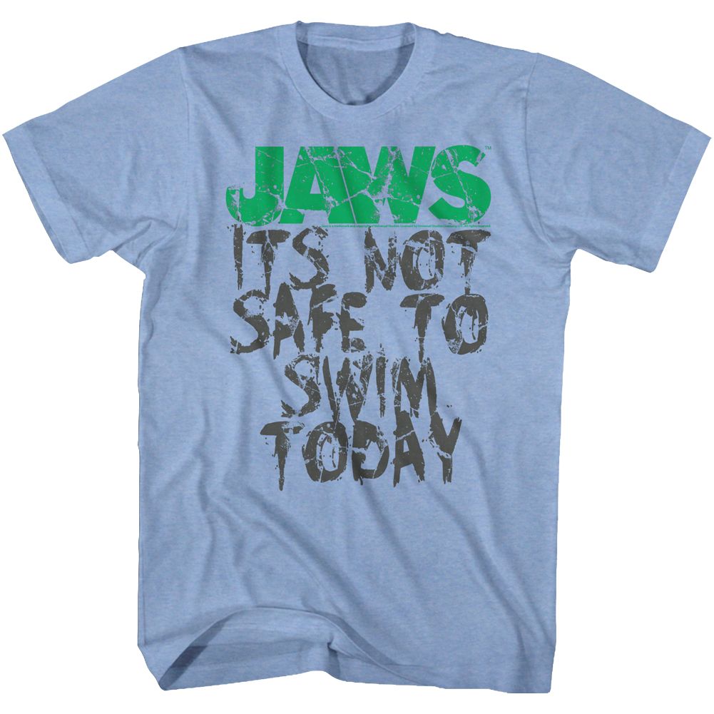 Jaws - Not Safe - Short Sleeve - Heather - Adult - T-Shirt