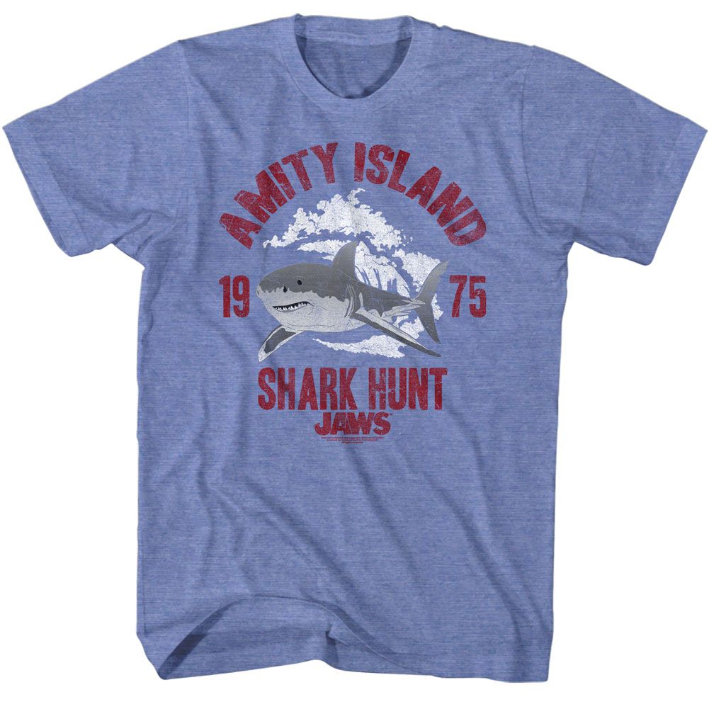 Jaws - Shark Hunt - Short Sleeve - Heather - Adult - T-Shirt