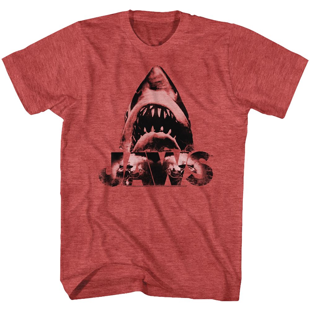 Jaws - Burnt Jaws - Short Sleeve - Heather - Adult - T-Shirt