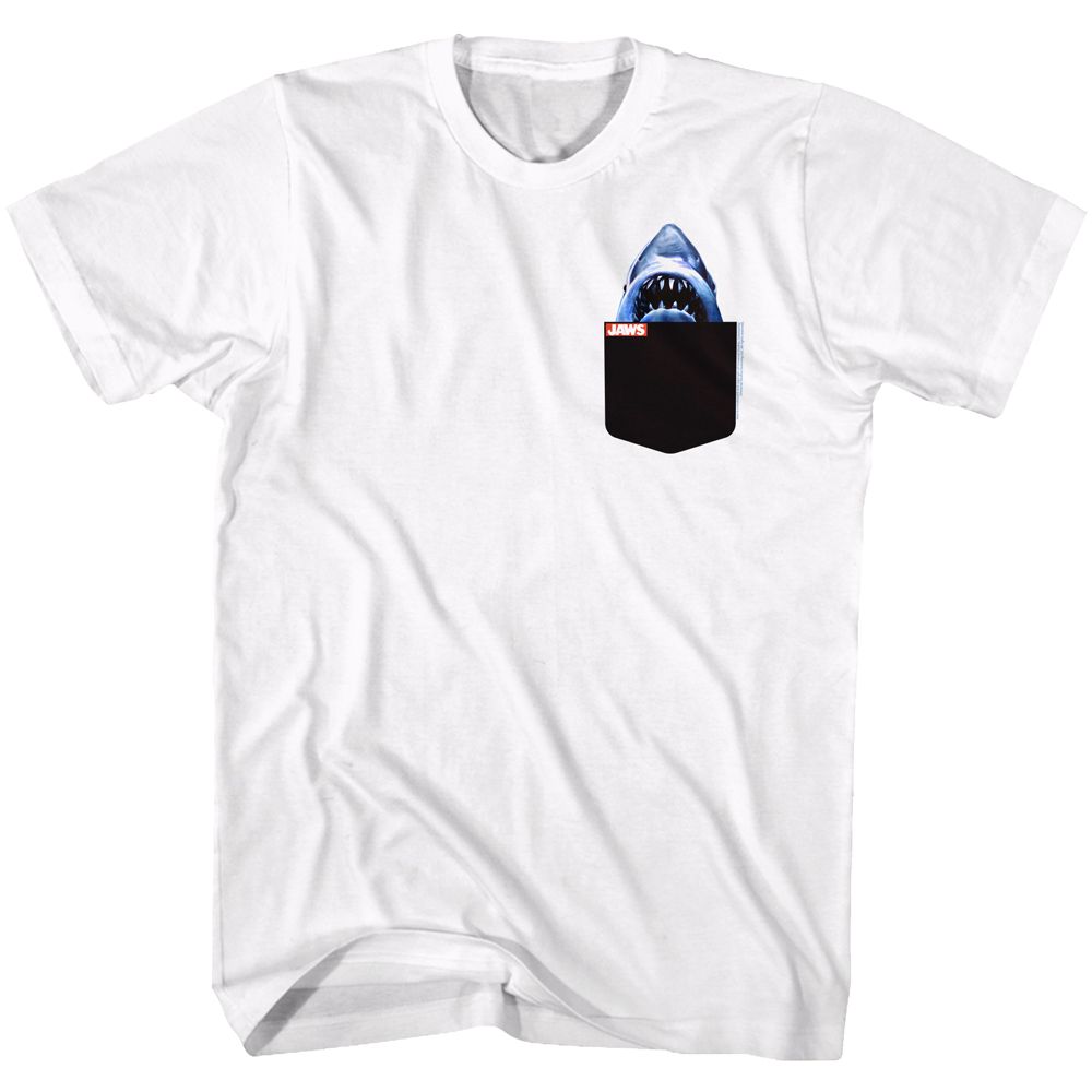 Jaws - Pocket Shark - Short Sleeve - Adult - T-Shirt