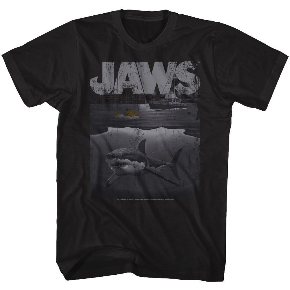 Jaws - Shark Boat - Short Sleeve - Heather - Adult - T-Shirt