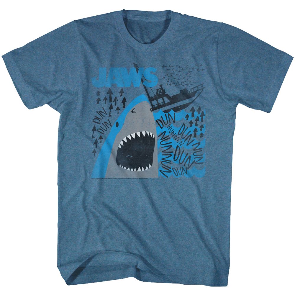 Jaws - Dun Nun 2 - Short Sleeve - Heather - Adult - T-Shirt
