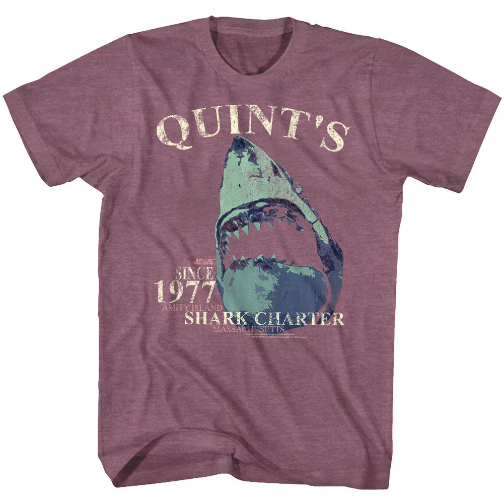 Jaws - Quints Charter - Short Sleeve - Heather - Adult - T-Shirt