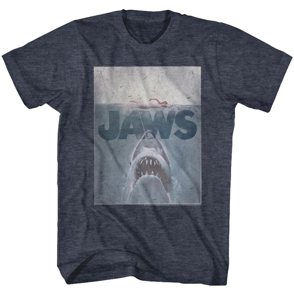 Jaws - Transparent - Short Sleeve - Heather - Adult - T-Shirt
