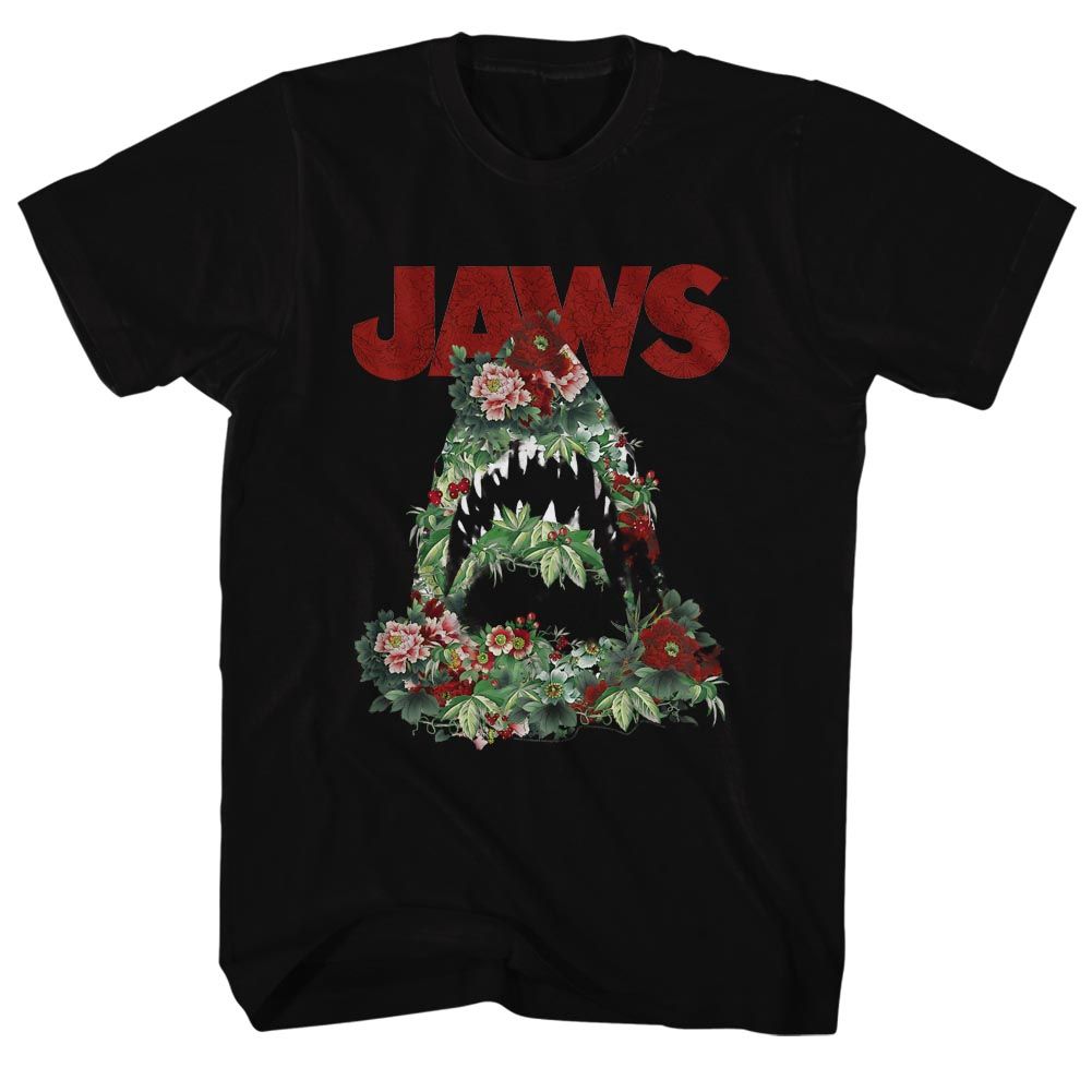 Jaws - Floral Shark - Short Sleeve - Adult - T-Shirt