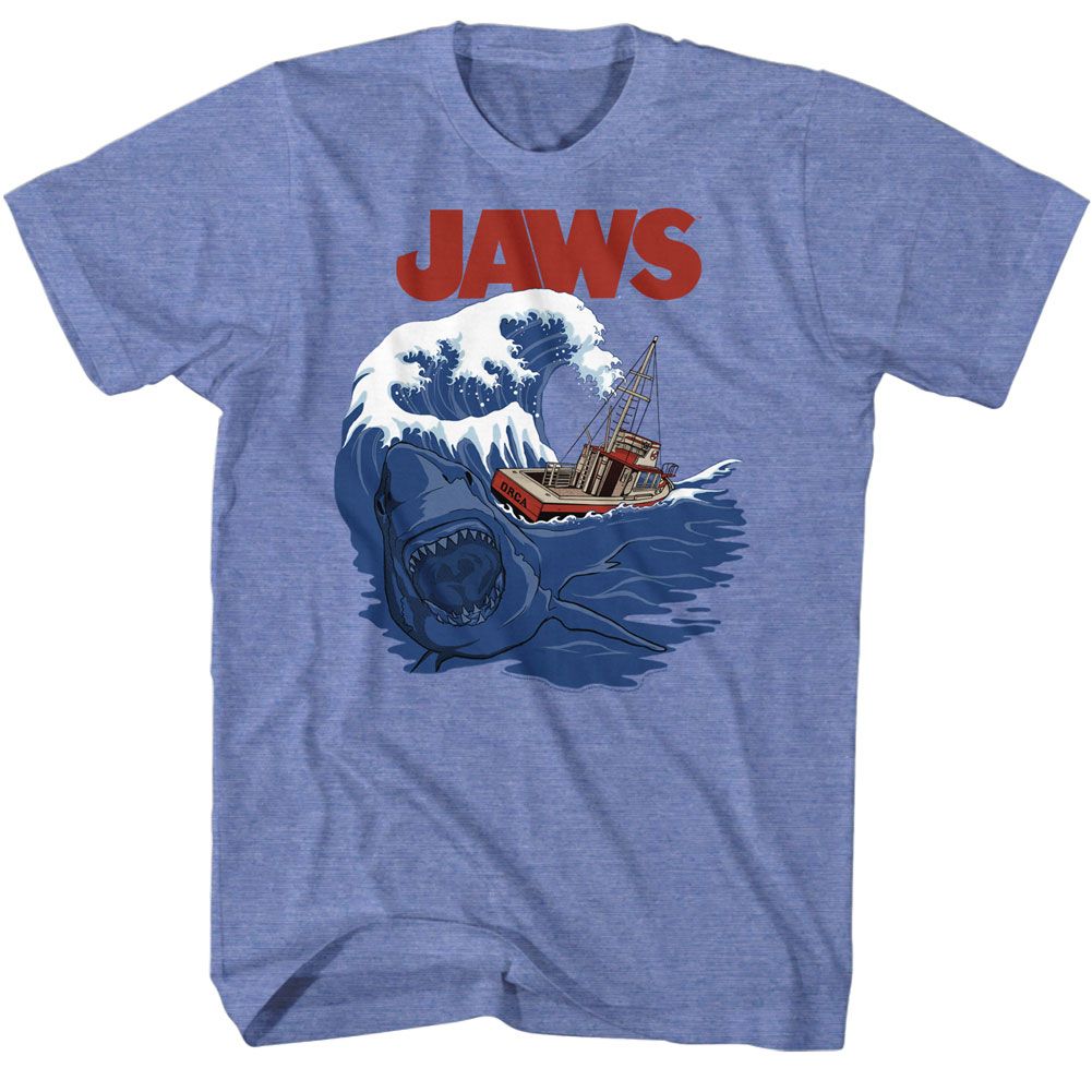 Jaws - Shark Swell - Short Sleeve - Heather - Adult - T-Shirt