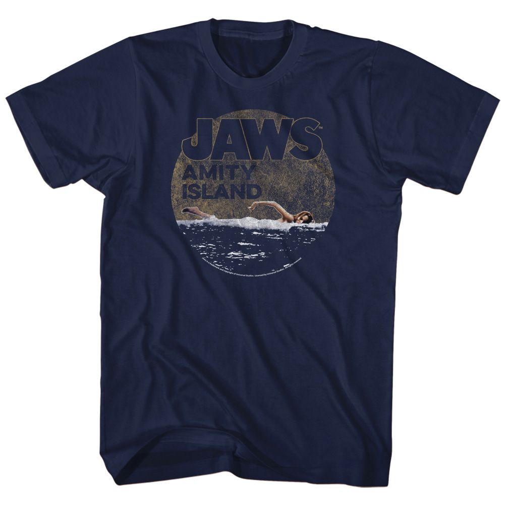 Jaws - Late Swim - Short Sleeve - Adult - T-Shirt