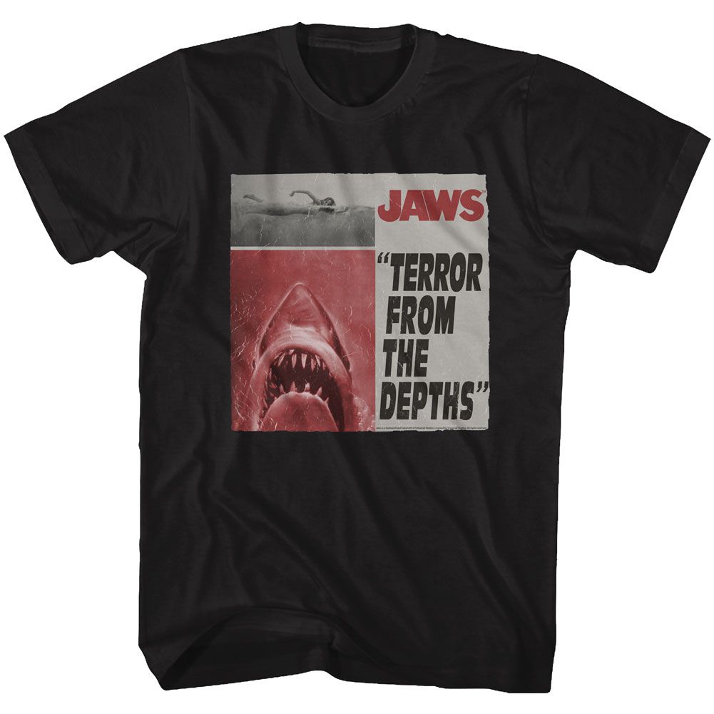 Jaws - Newspaper - Short Sleeve - Adult - T-Shirt