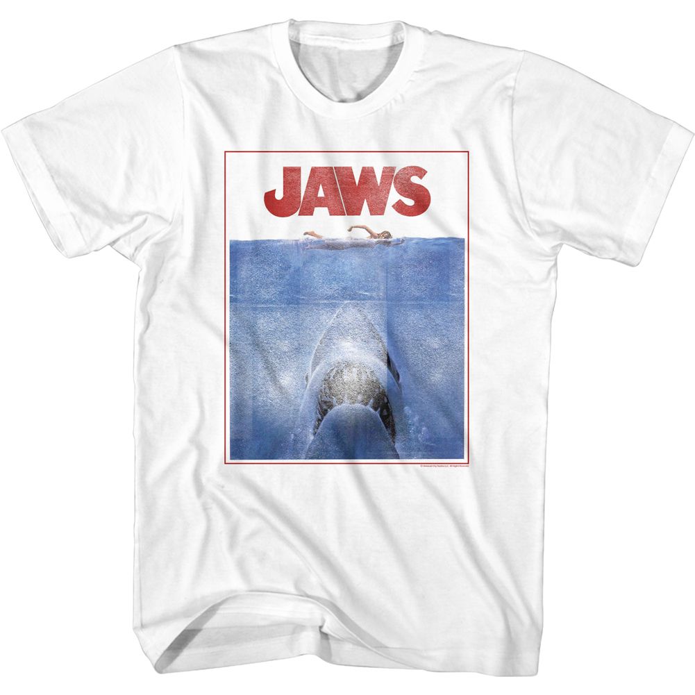 Jaws - Outlined Poster - Short Sleeve - Adult - T-Shirt