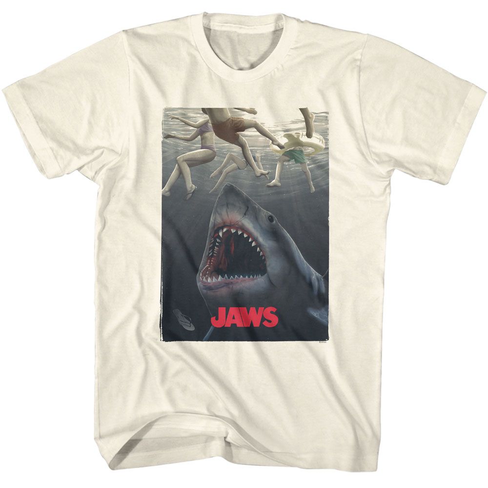 Jaws - Nom Nom Legs - Licensed Adult Short Sleeve T-Shirt