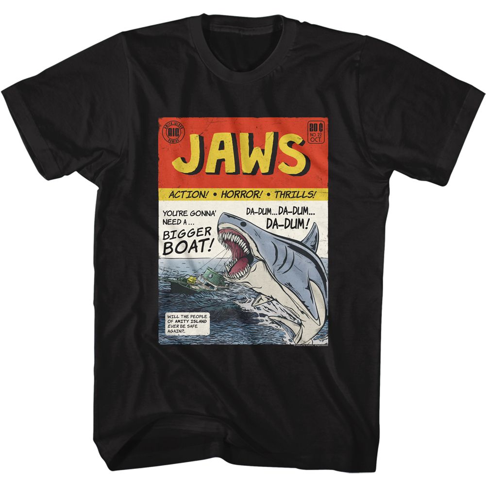 Jaws - Comic Book - Short Sleeve - Adult - T-Shirt