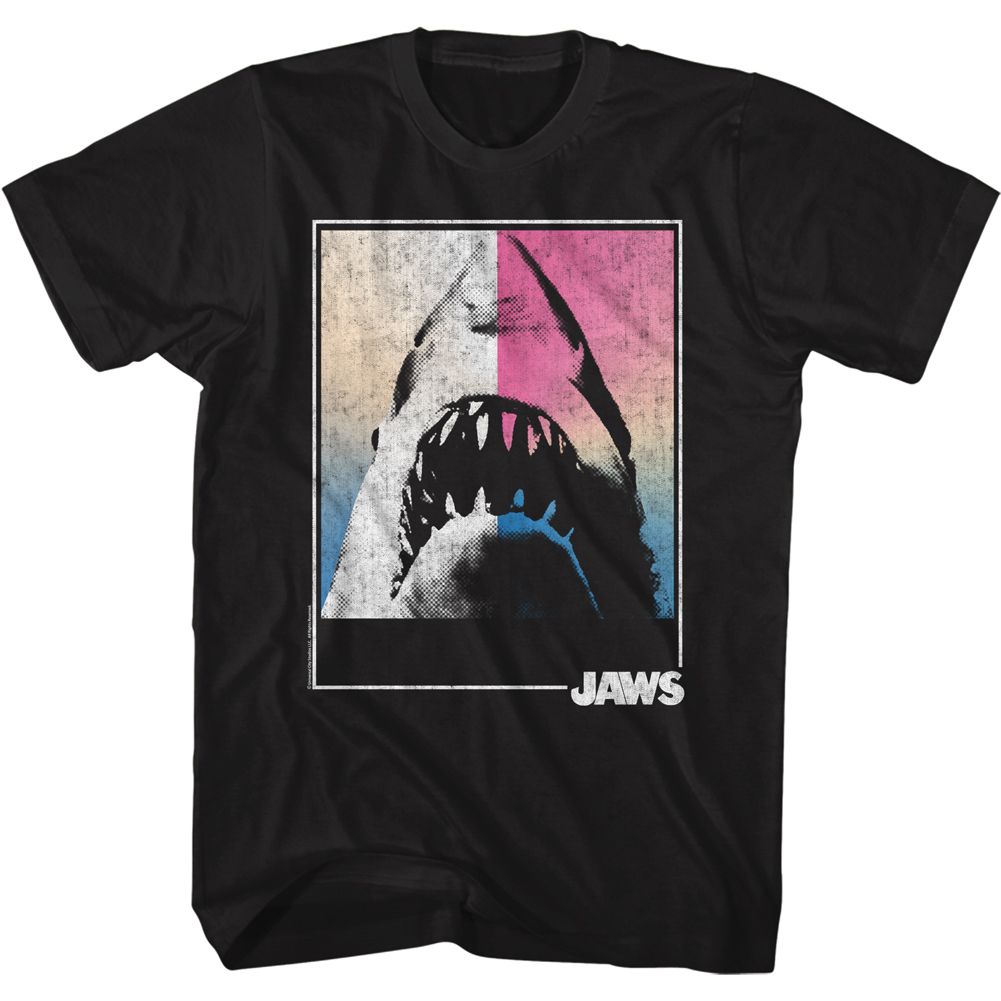 Jaws - Square Shark - Short Sleeve - Adult - T-Shirt